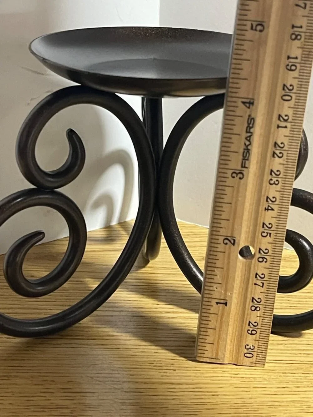 PartyLite Wrought Iron Viking Pillar Candle Holder